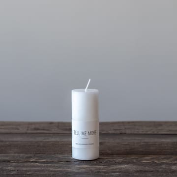 Tell Me More stearin block candle S 10 cm - 白色 - Tell Me More