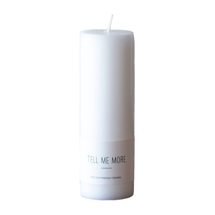 Tell Me More stearin block candle tL 15 cm - 白色 - Tell Me More