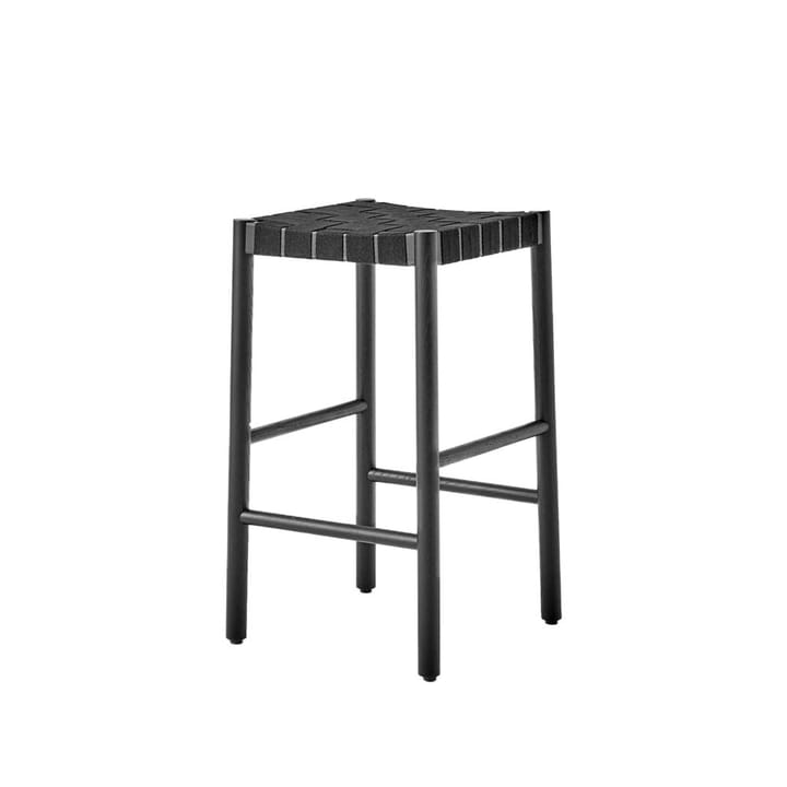 Betty TK7 barstool - 黑色, 黑色 braided 亚麻色 band seat - &Tradition