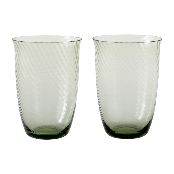 Collect SC61 水杯/玻璃杯 两件套装 - 苔藓绿 - &Tradition