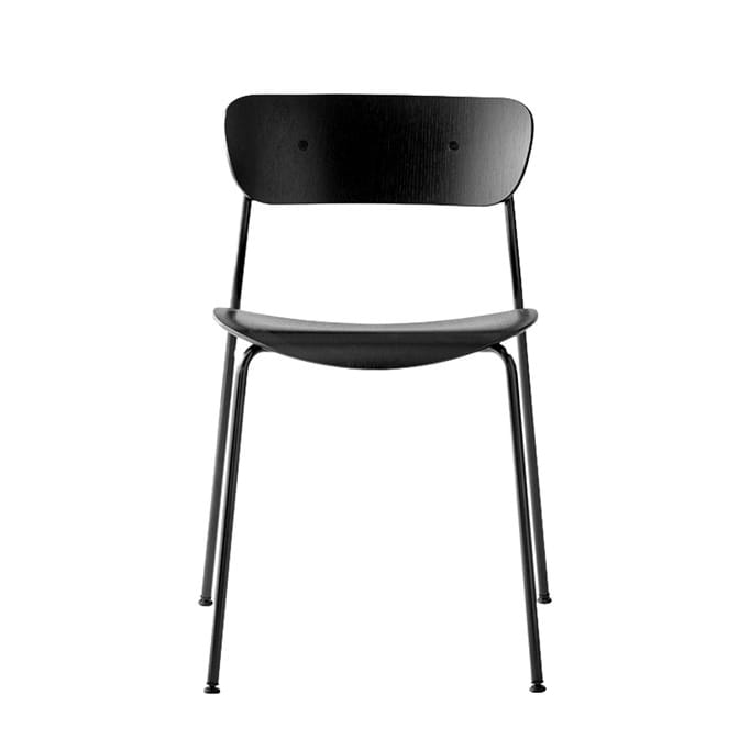 Pavilion 椅子 AV1 - 黑色-painted 自然木色 - &Tradition