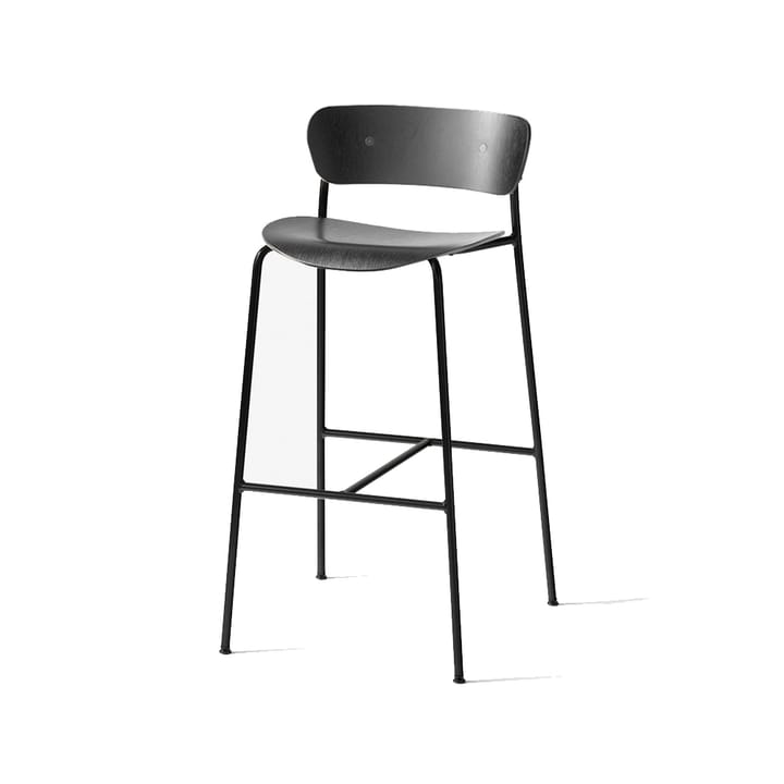 Pavilion AV9 barstool - 黑色, steel legs - &Tradition