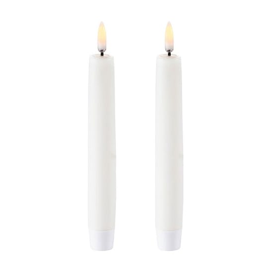 Uyuni LED Taper candles white 两件套装 - 15,5 cm - Uyuni Lighting