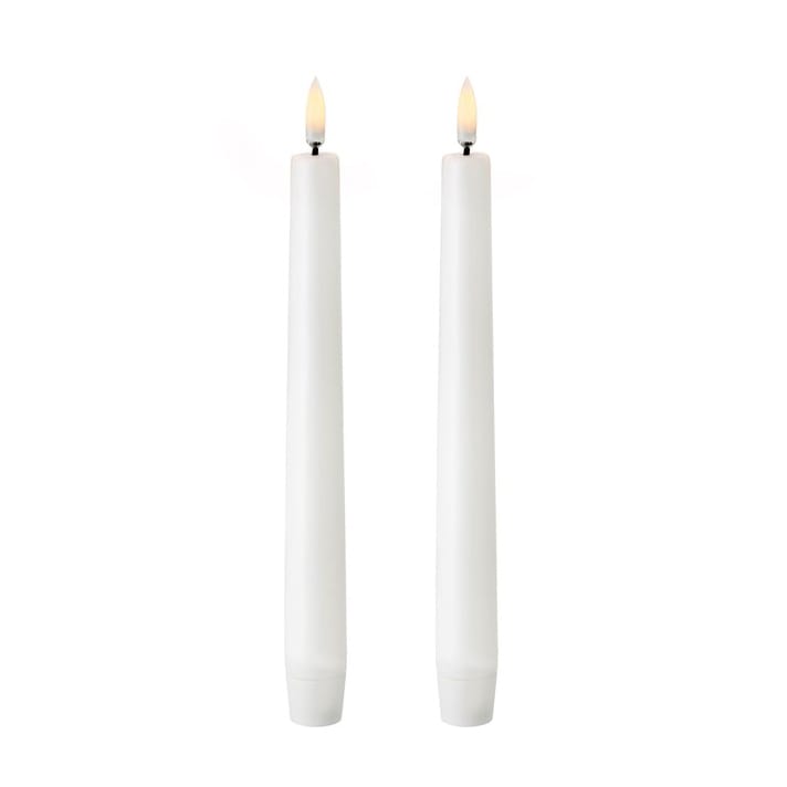 Uyuni LED Taper candles white 两件套装 - 20.5 cm - Uyuni Lighting