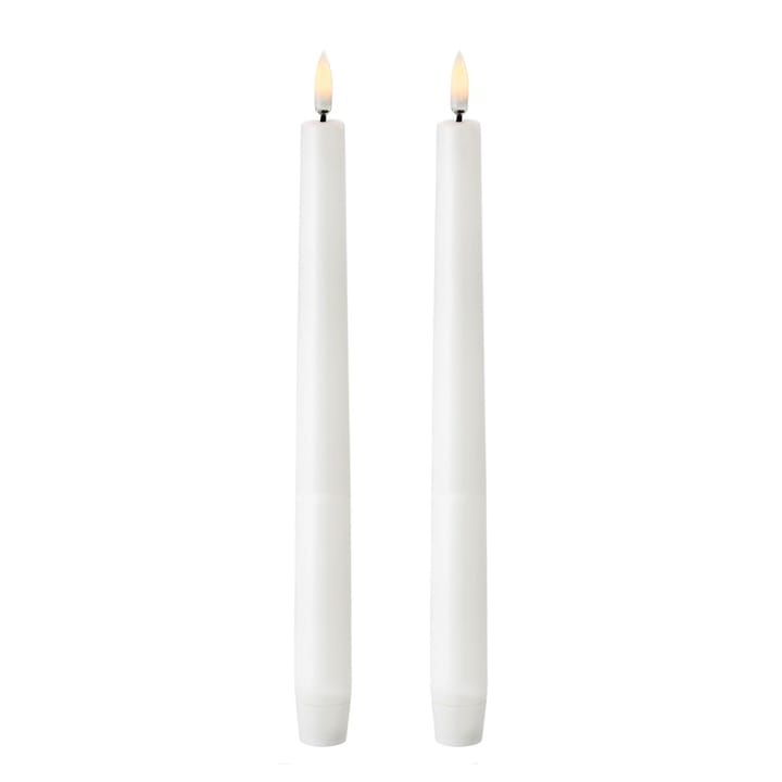 Uyuni LED Taper candles white 两件套装 - 25,2 cm - Uyuni Lighting