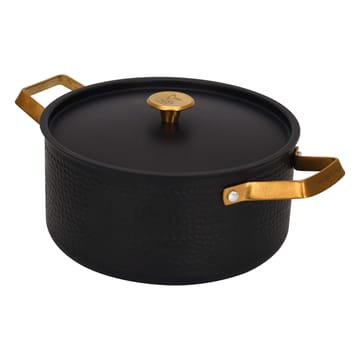 Arvet hammered black casserole with lid - Mio. 4 L - Vargen & Thor