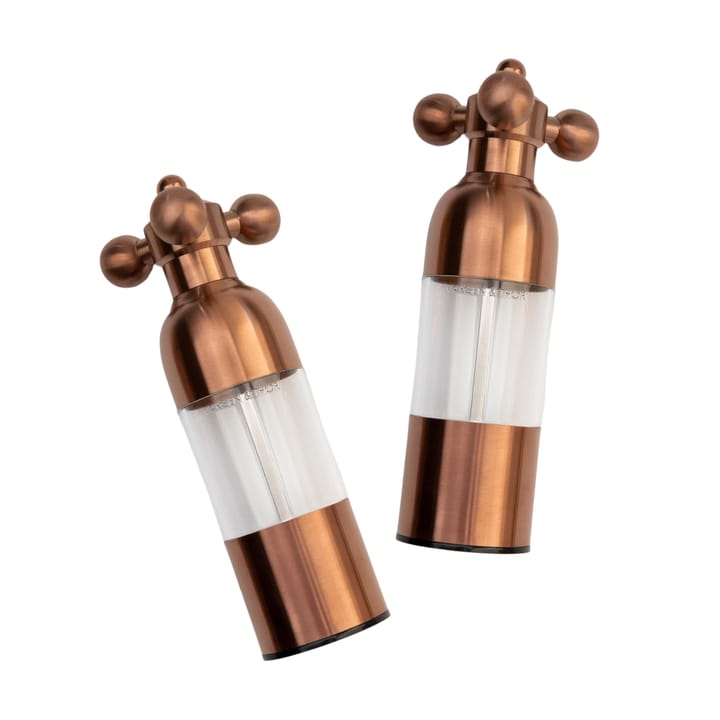 Axia salt- and pepper mill set, Matt copper Vargen & Thor