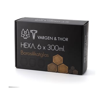 Hexa 玻璃 30 cl 六件套装 - Clear - Vargen & Thor