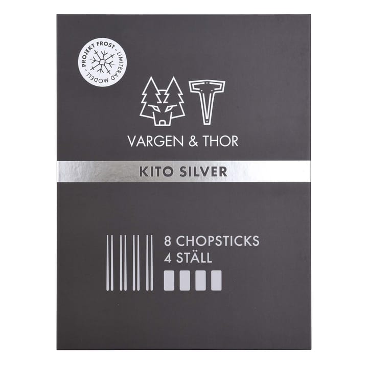 Kito Chopsticks 四件套装, 银色 Vargen & Thor