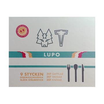 Lupo 儿童餐具 9件 - Stainless steel - Vargen & Thor