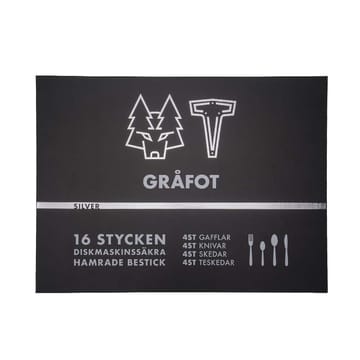 Vargen & Thor 餐具 cutlery 16 pieces - 灰色foot. 银色 - Vargen & Thor