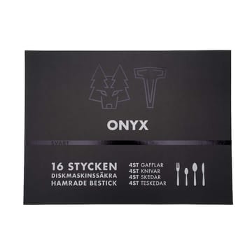 Vargen & Thor 餐具 cutlery 16 pieces - Onyx. 黑色 - Vargen & Thor