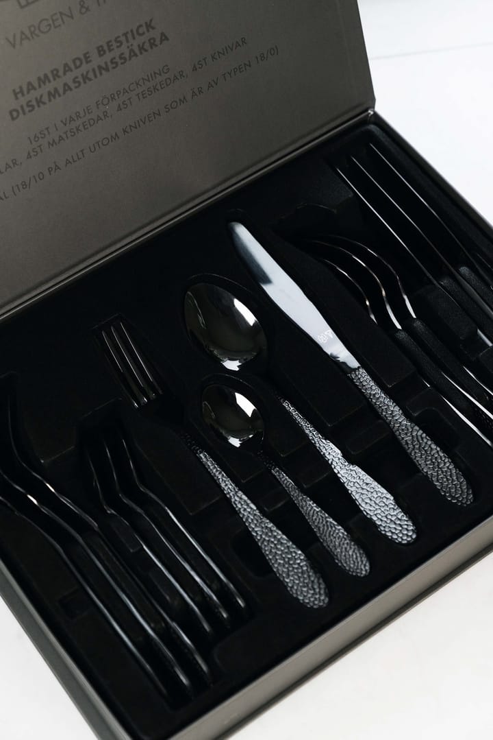 Vargen & Thor 餐具 cutlery 16 pieces - Onyx. 黑色 - Vargen & Thor