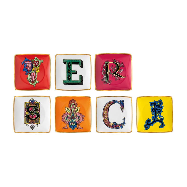 Versace Holiday Alphabet 碟 12 cm 七件套装 - Versace - Versace