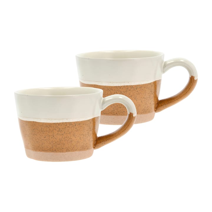 Evig mug 带把手 30 cl 两件套装 - Amber-creme - Villa Collection