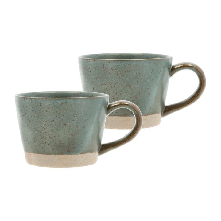 Evig mug 带把手 30 cl 两件套装 - Green - Villa Collection