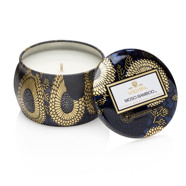 Decorative tin candle 25 hours, Moso Banboo Voluspa