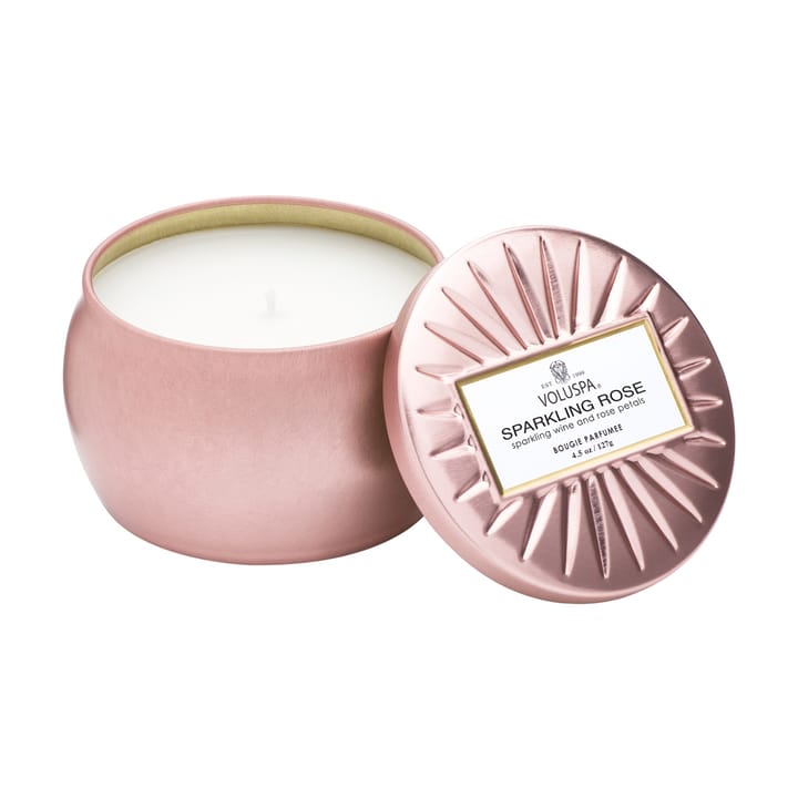 Decorative tin candle 25 hours, sparkling 玫瑰色 Voluspa