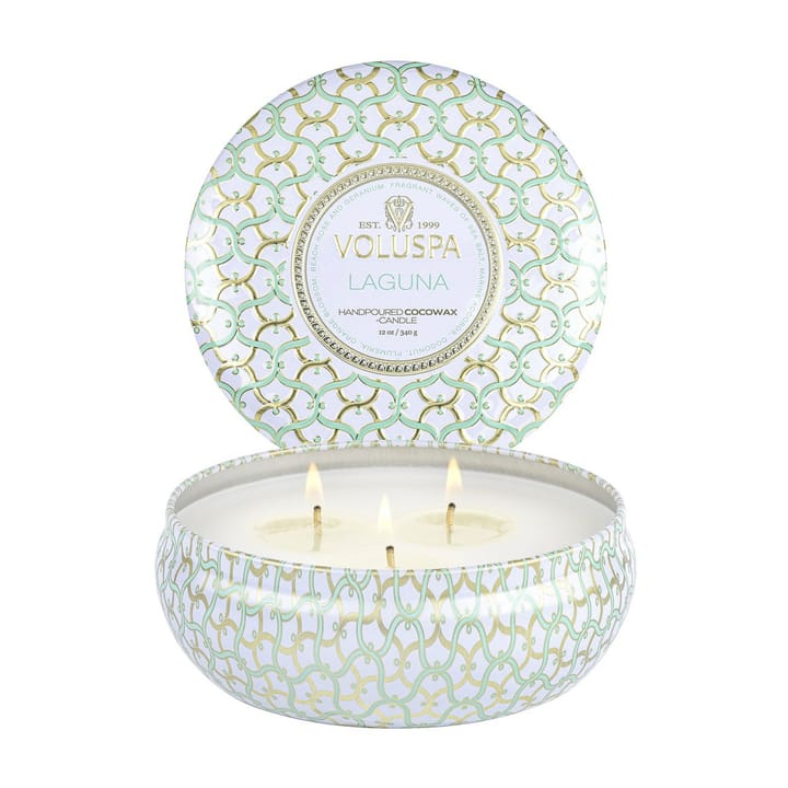 Maison Blanc 3-wick Tin scented 40 hours - Laguna - Voluspa