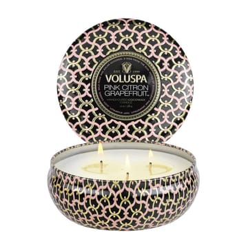 Maison Noir 3-wick Tin scented 40 hours - 粉色 Citron Grapefruit - Voluspa