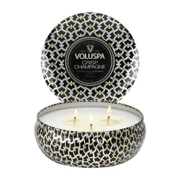 Maison Noir 3-wick Tin scented 40 hours - Crisp Champagne - Voluspa