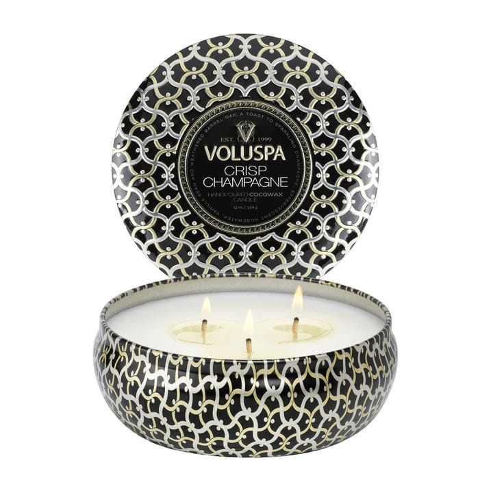 Maison Noir 3-wick Tin scented 40 hours - Crisp Champagne - Voluspa