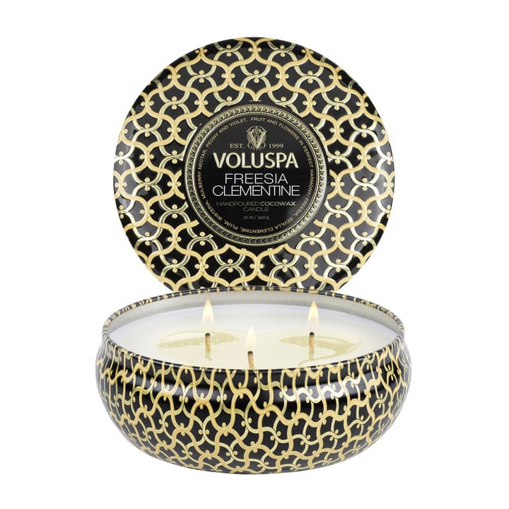 Maison Noir 3-wick Tin scented 40 hours - Freesia Clementine - Voluspa