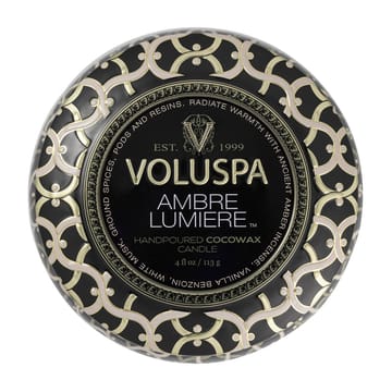 Maison Noir Mini Tin scented 25 hours - Ambre Lumiere - Voluspa