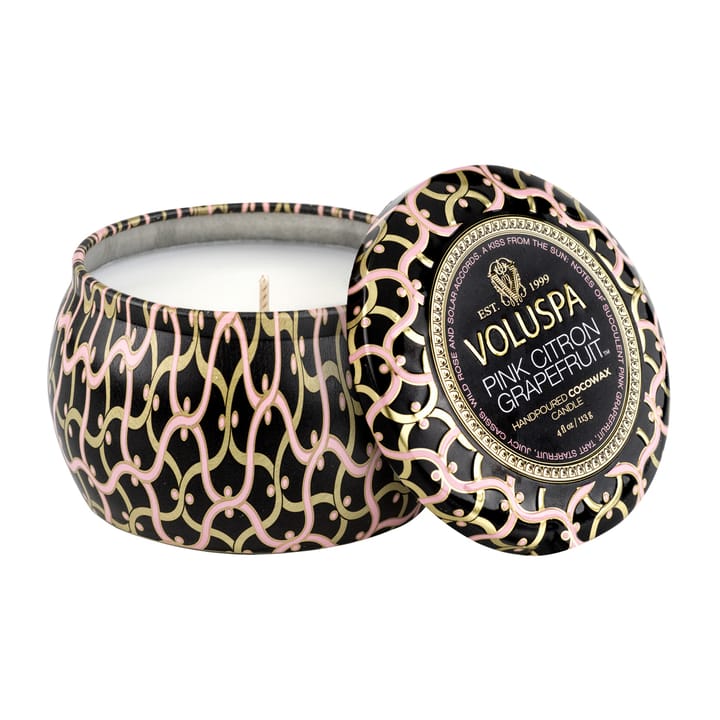 Maison Noir Mini Tin scented 25 hours - 粉色 Citron Grapefruit - Voluspa