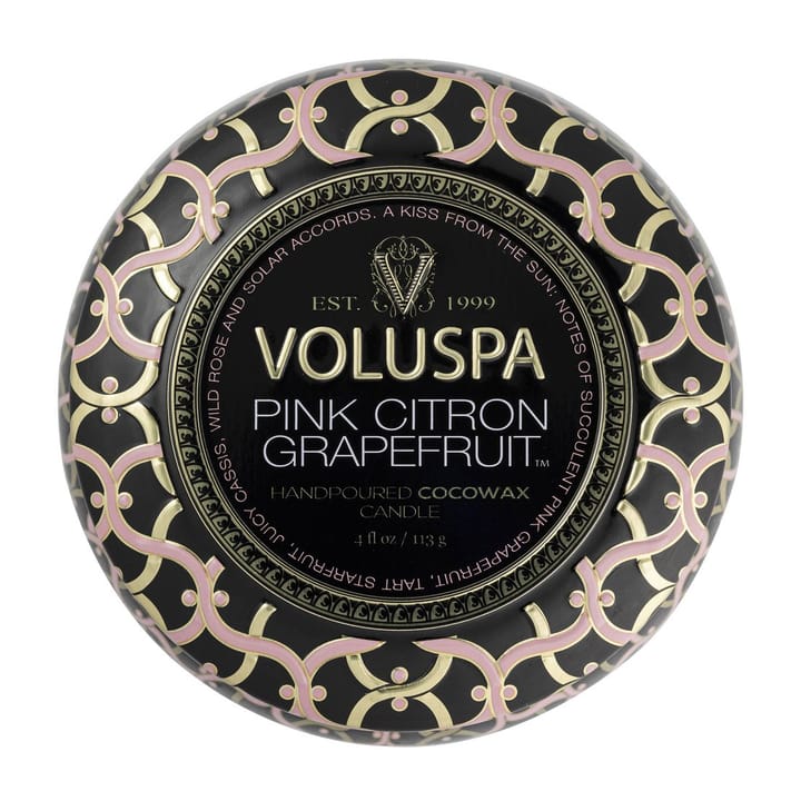 Maison Noir Mini Tin scented 25 hours - 粉色 Citron Grapefruit - Voluspa