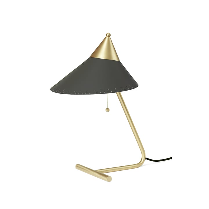 Brass Top 台灯 - Charcoal, brass stand - Warm Nordic