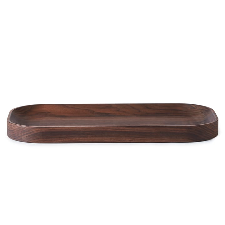 Carved Wood 托盘 oval - Walnut - Warm Nordic