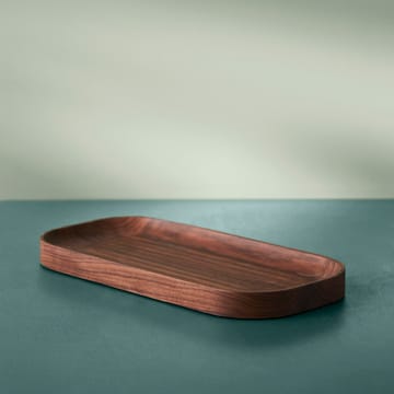 Carved Wood 托盘 oval - Walnut - Warm Nordic