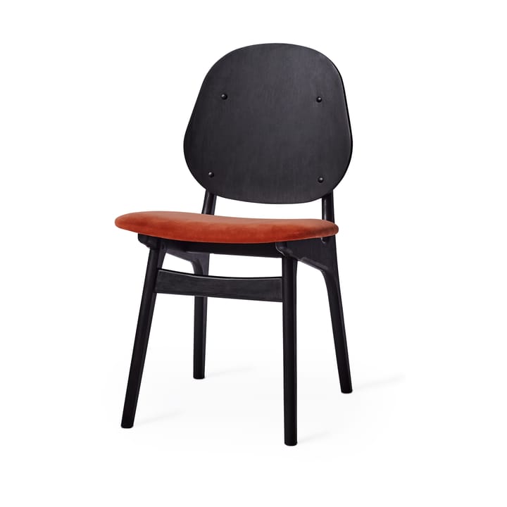 Noble 椅子 - Fabric brick 红色, 黑色 涂漆的 beech structure - Warm Nordic