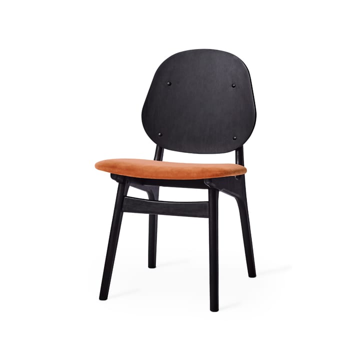Noble 椅子 - Fabric rusty 玫瑰色, 黑色 涂漆的 beech legs - Warm Nordic