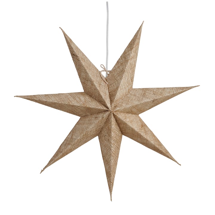 Vera advent star Ø60 cm, Jute Watt & Veke