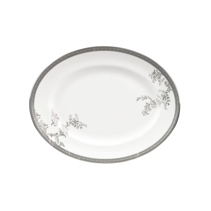 Vera Wang Lace Platinum 椭圆形 盘子 - 35 cm - Wedgwood