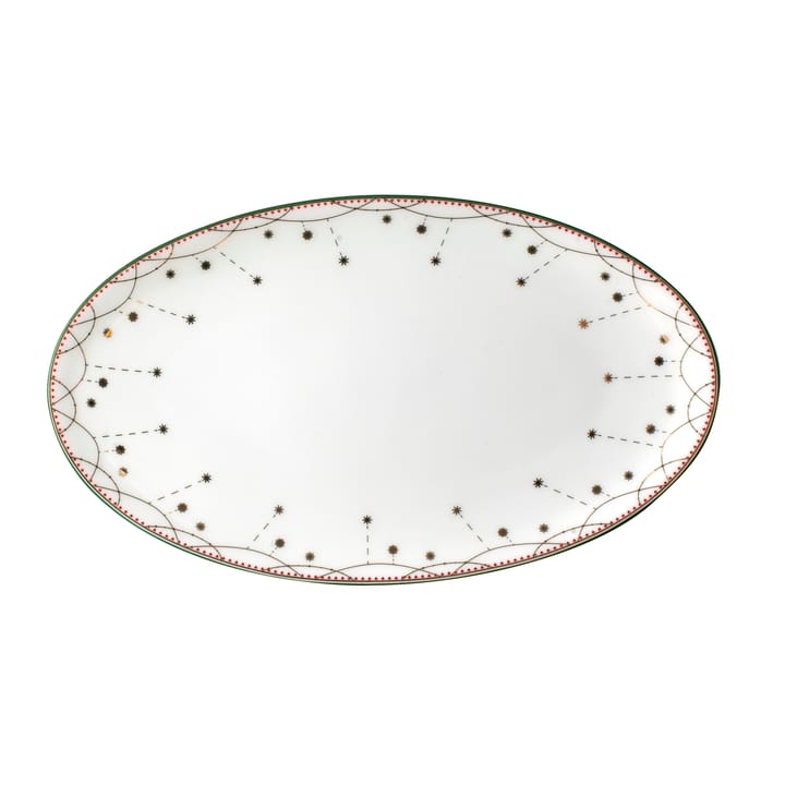 Julemorgen serving 盘子 oval - 20 cm - Wik & Walsøe