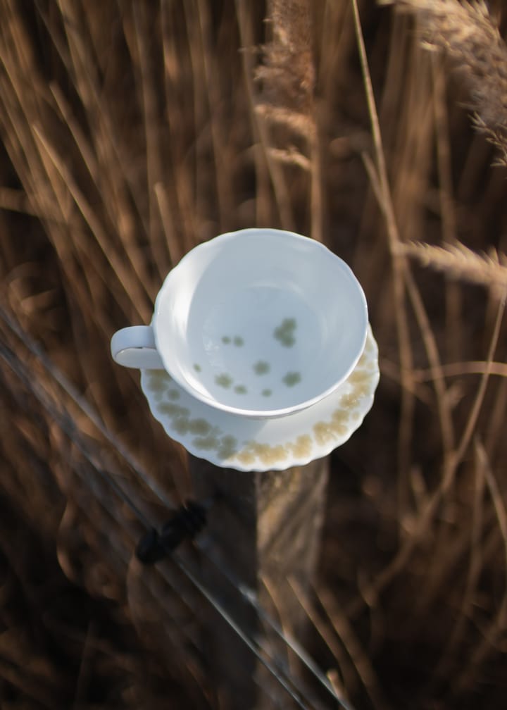 Slåpeblom 茶杯 and 碟子 30 cl - Green - Wik & Walsøe