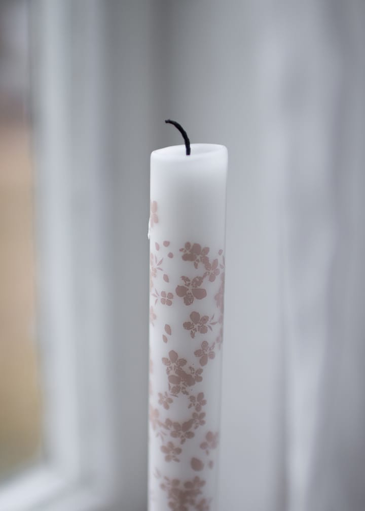 Slåpeblom tapered candle 两件套装 - 粉色 - Wik & Walsøe