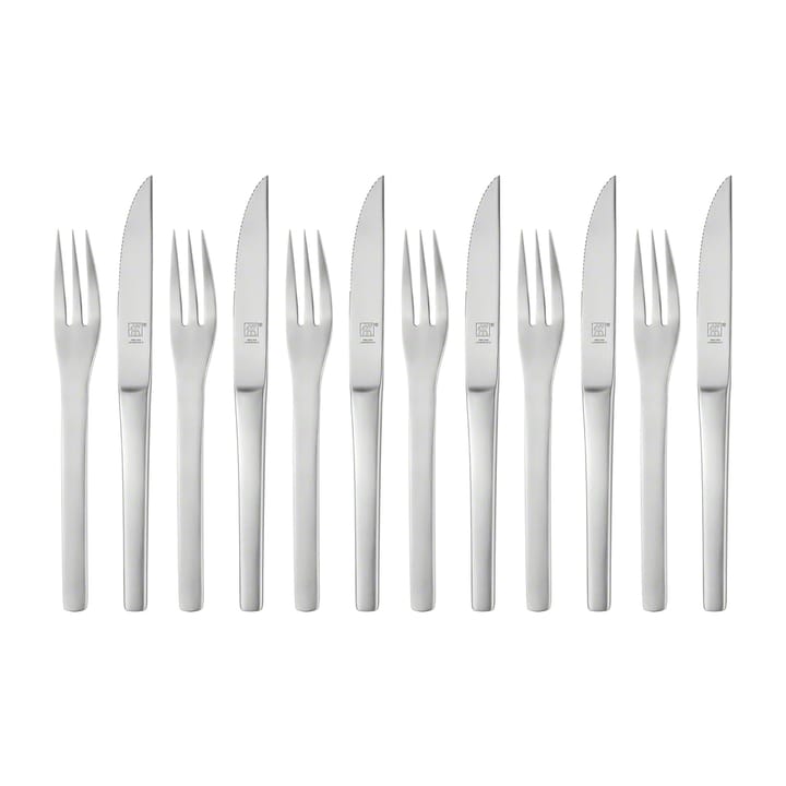 Zwilling Melbourne BBQ 餐具 cutlery 12 pcs, matt 不锈钢 Zwilling